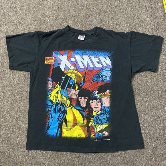 Shirts Vintage 1993 Xmen Tshirt Marvel Tee Wolverine Cyclops Beast L Single Stich Poshmark